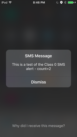Class0 SMS