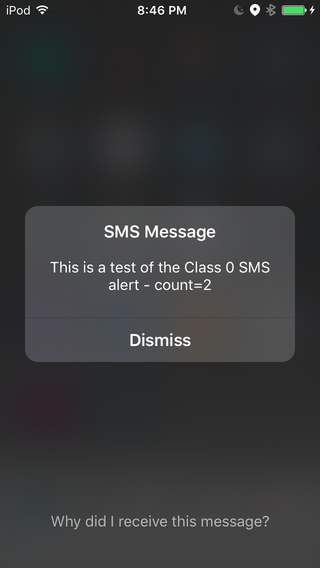 Class0 SMS